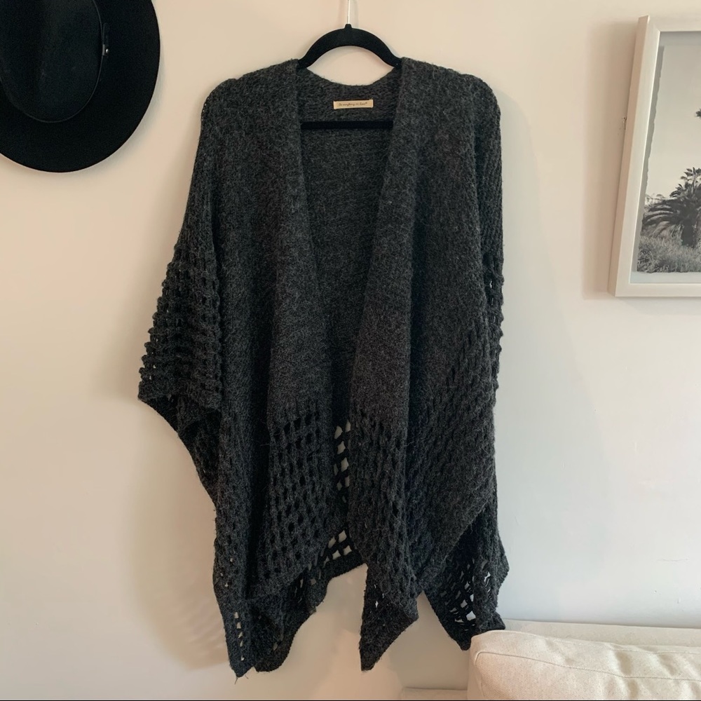 Black Open Cardigan - Urban Outfitters Sweater